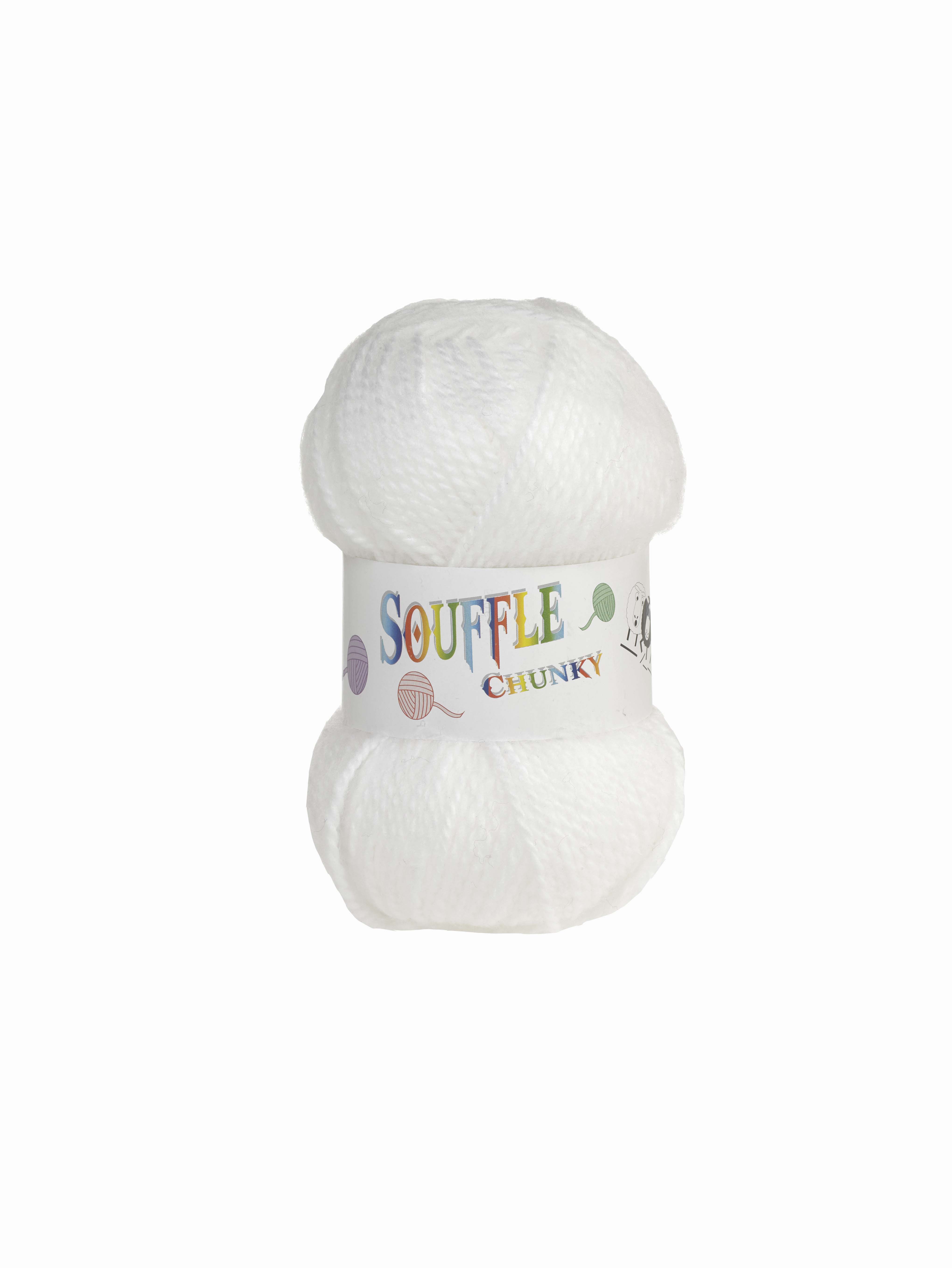 Souffle Chunky Yarn Blanc 7F76